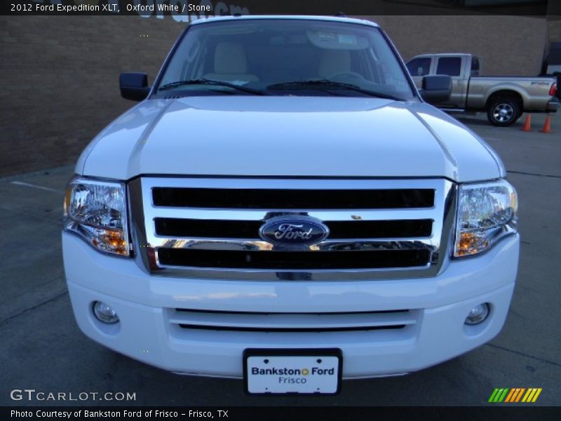 Oxford White / Stone 2012 Ford Expedition XLT