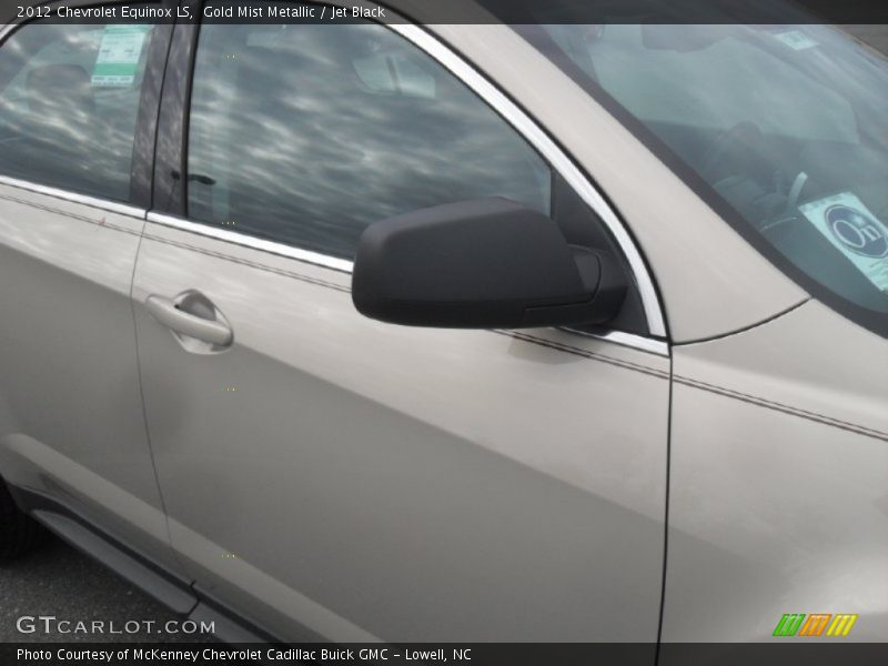 Gold Mist Metallic / Jet Black 2012 Chevrolet Equinox LS