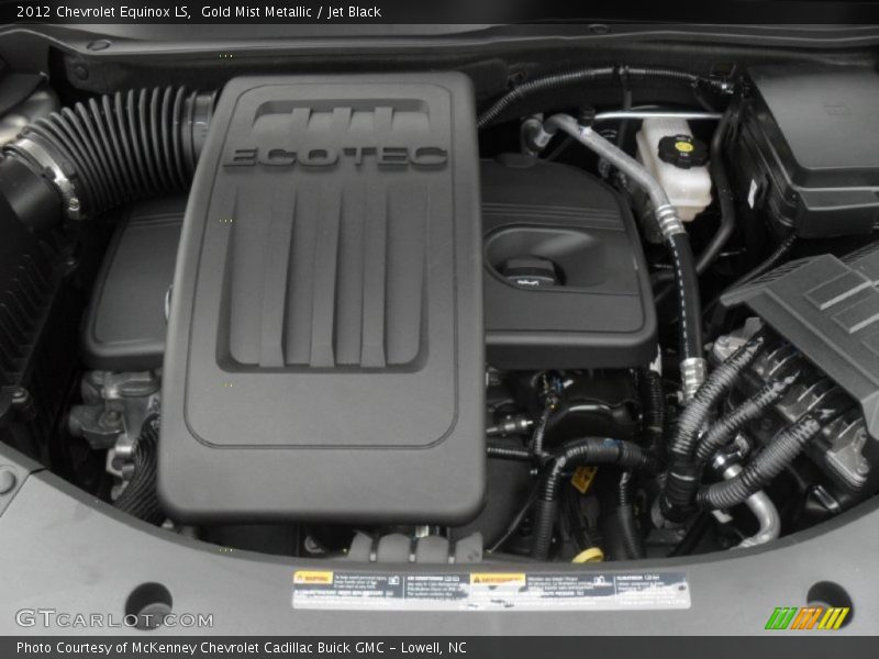 Gold Mist Metallic / Jet Black 2012 Chevrolet Equinox LS