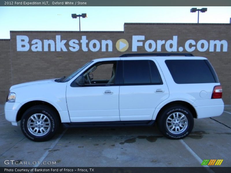 Oxford White / Stone 2012 Ford Expedition XLT
