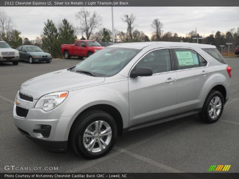 Silver Ice Metallic / Light Titanium/Jet Black 2012 Chevrolet Equinox LS