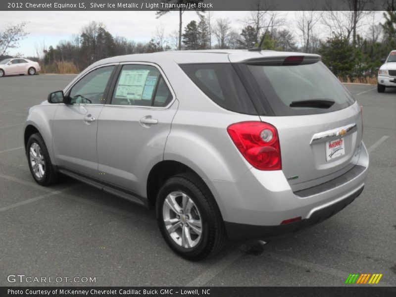 Silver Ice Metallic / Light Titanium/Jet Black 2012 Chevrolet Equinox LS