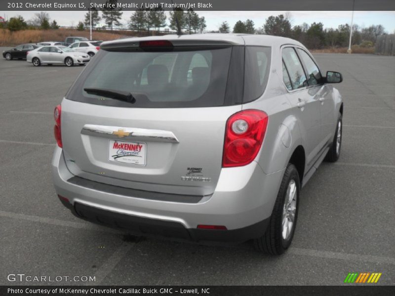 Silver Ice Metallic / Light Titanium/Jet Black 2012 Chevrolet Equinox LS