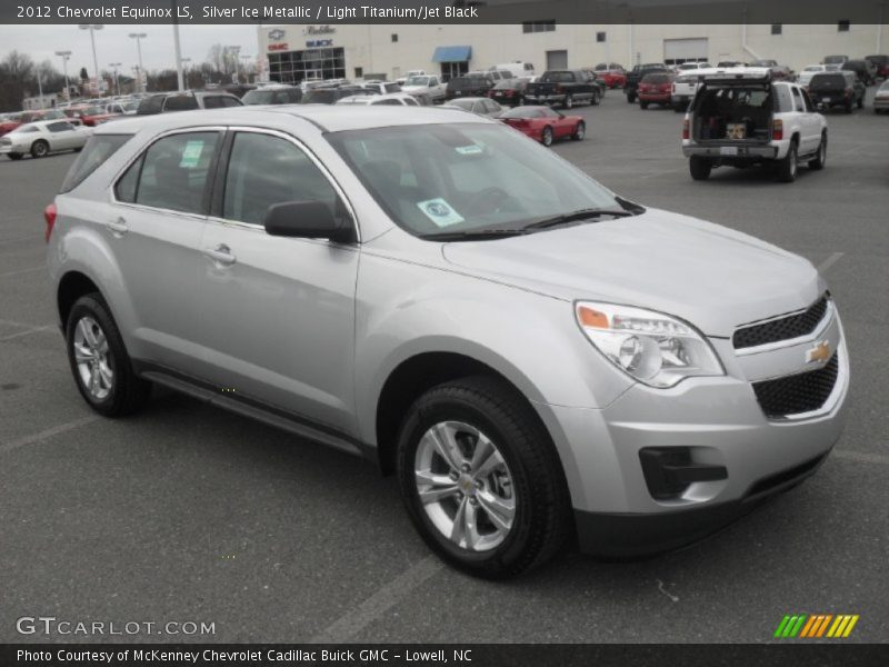Silver Ice Metallic / Light Titanium/Jet Black 2012 Chevrolet Equinox LS
