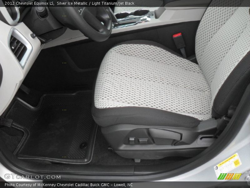 Silver Ice Metallic / Light Titanium/Jet Black 2012 Chevrolet Equinox LS