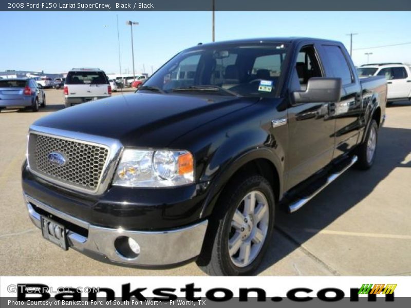 Black / Black 2008 Ford F150 Lariat SuperCrew