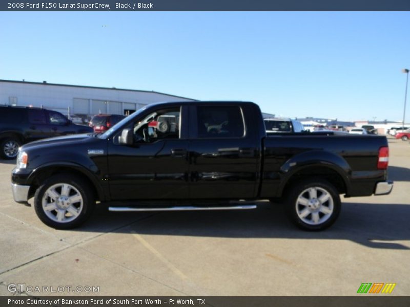 Black / Black 2008 Ford F150 Lariat SuperCrew