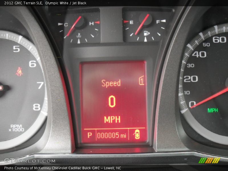 Olympic White / Jet Black 2012 GMC Terrain SLE