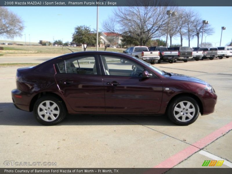 Phantom Purple Mica / Beige 2008 Mazda MAZDA3 i Sport Sedan