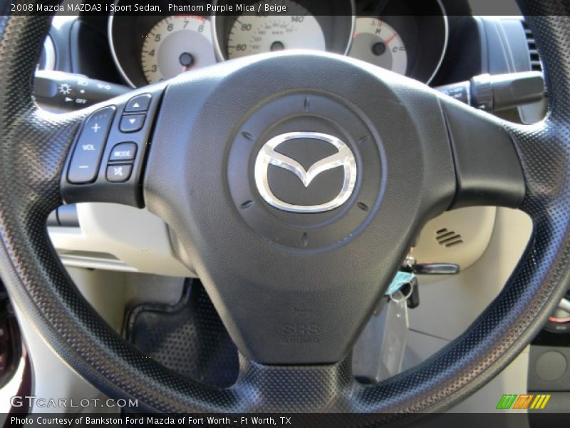 Phantom Purple Mica / Beige 2008 Mazda MAZDA3 i Sport Sedan