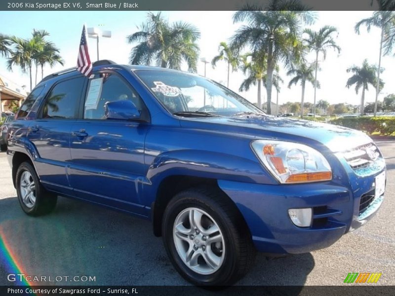 Smart Blue / Black 2006 Kia Sportage EX V6
