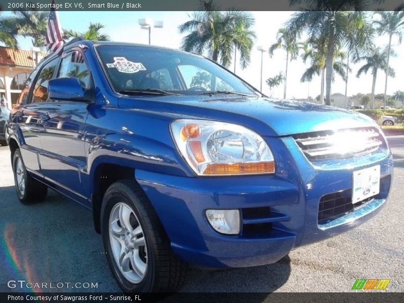 Smart Blue / Black 2006 Kia Sportage EX V6