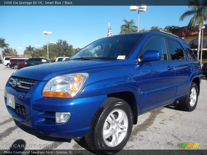 Smart Blue / Black 2006 Kia Sportage EX V6