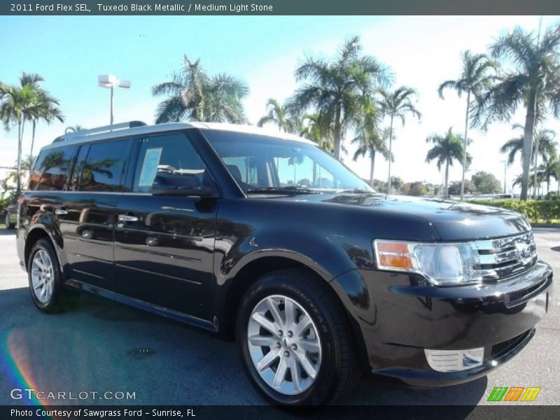 Tuxedo Black Metallic / Medium Light Stone 2011 Ford Flex SEL