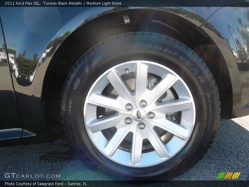 Tuxedo Black Metallic / Medium Light Stone 2011 Ford Flex SEL