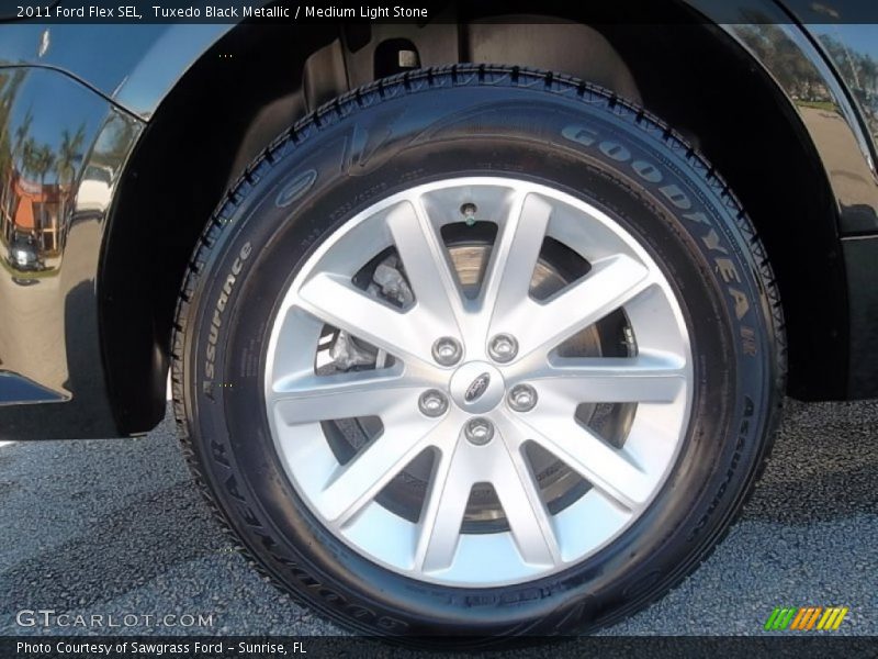 Tuxedo Black Metallic / Medium Light Stone 2011 Ford Flex SEL
