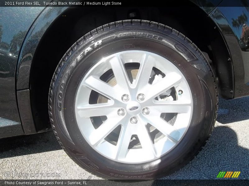 Tuxedo Black Metallic / Medium Light Stone 2011 Ford Flex SEL