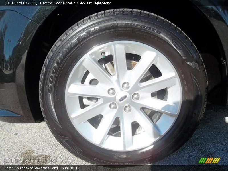 Tuxedo Black Metallic / Medium Light Stone 2011 Ford Flex SEL