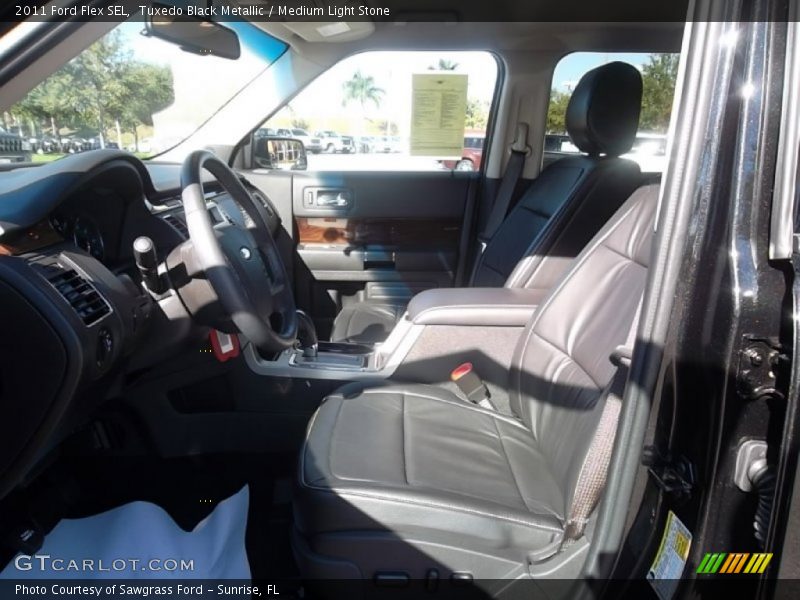 Tuxedo Black Metallic / Medium Light Stone 2011 Ford Flex SEL