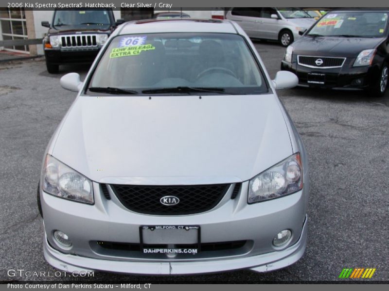 Clear Silver / Gray 2006 Kia Spectra Spectra5 Hatchback