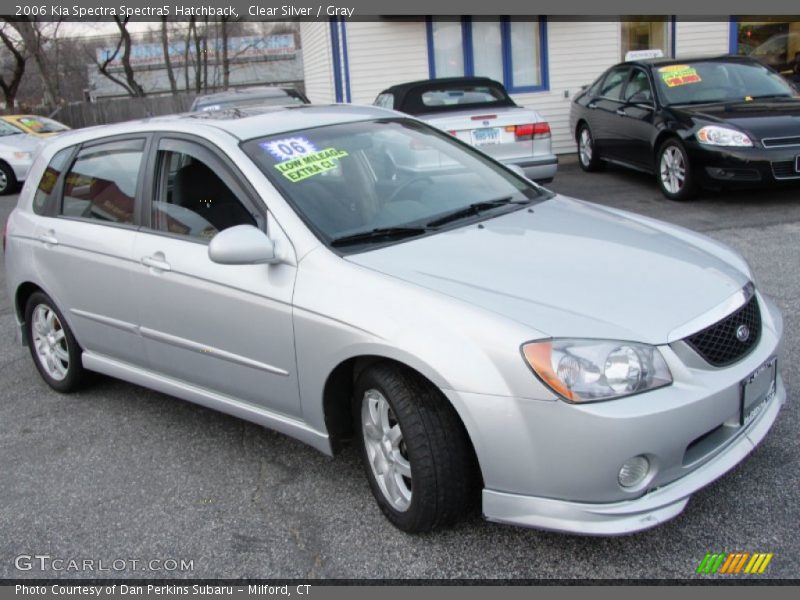 Clear Silver / Gray 2006 Kia Spectra Spectra5 Hatchback