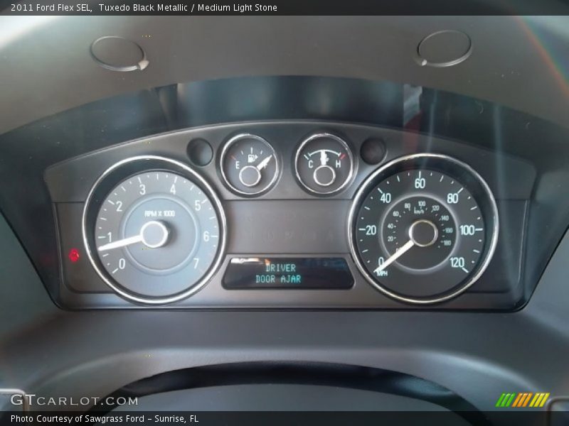 Tuxedo Black Metallic / Medium Light Stone 2011 Ford Flex SEL
