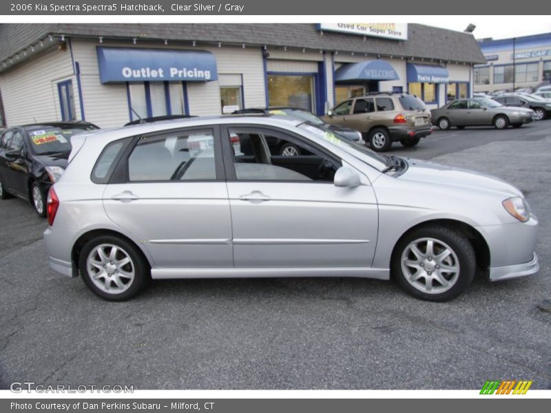 Clear Silver / Gray 2006 Kia Spectra Spectra5 Hatchback