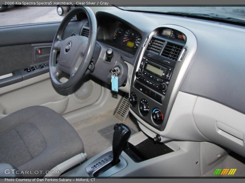 Clear Silver / Gray 2006 Kia Spectra Spectra5 Hatchback