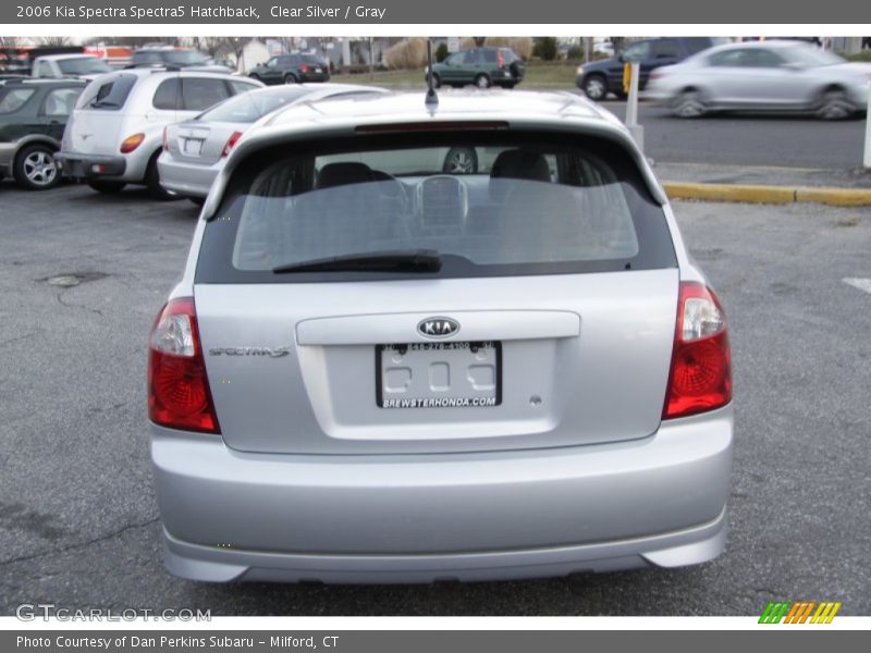 Clear Silver / Gray 2006 Kia Spectra Spectra5 Hatchback