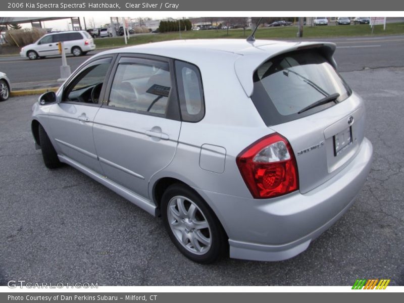 Clear Silver / Gray 2006 Kia Spectra Spectra5 Hatchback