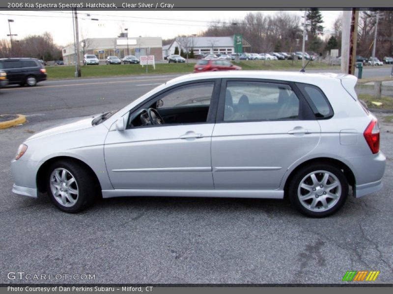 Clear Silver / Gray 2006 Kia Spectra Spectra5 Hatchback