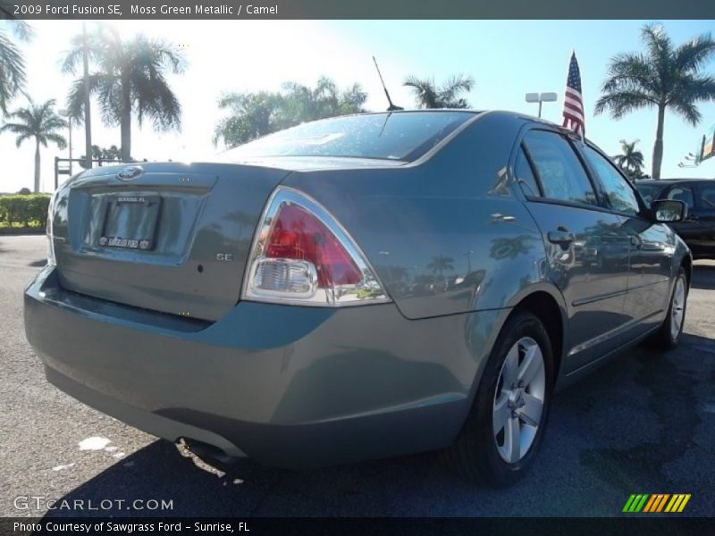 Moss Green Metallic / Camel 2009 Ford Fusion SE