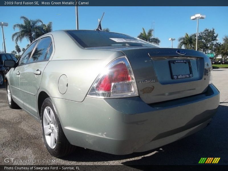 Moss Green Metallic / Camel 2009 Ford Fusion SE
