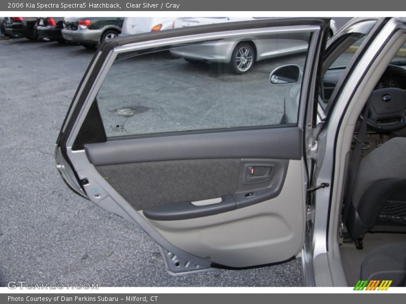 Clear Silver / Gray 2006 Kia Spectra Spectra5 Hatchback