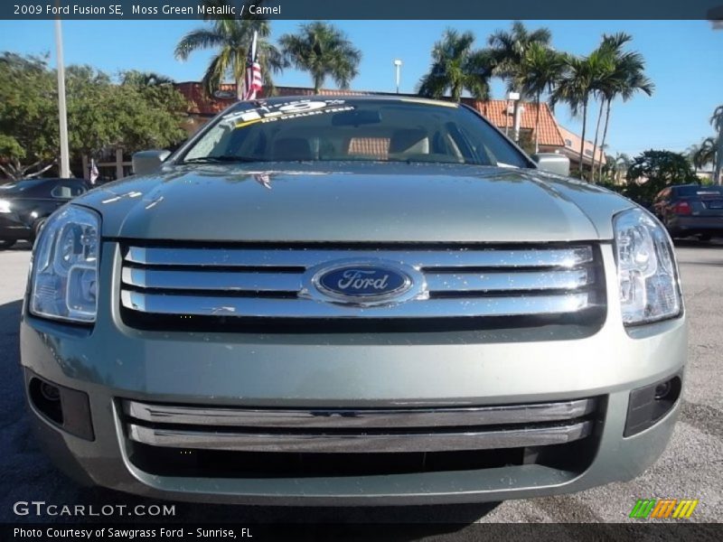Moss Green Metallic / Camel 2009 Ford Fusion SE