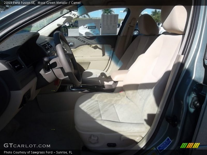 Moss Green Metallic / Camel 2009 Ford Fusion SE