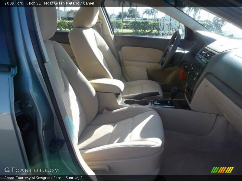Moss Green Metallic / Camel 2009 Ford Fusion SE
