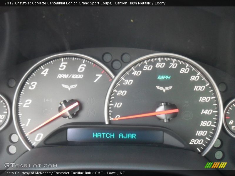 Carbon Flash Metallic / Ebony 2012 Chevrolet Corvette Centennial Edition Grand Sport Coupe