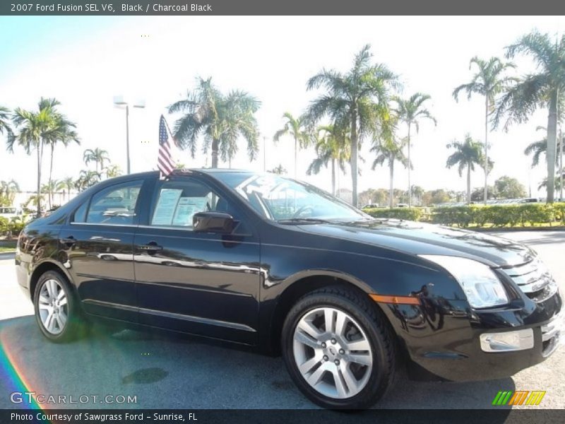 Black / Charcoal Black 2007 Ford Fusion SEL V6