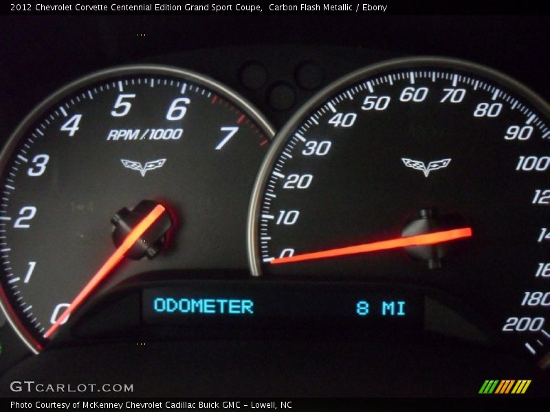 Carbon Flash Metallic / Ebony 2012 Chevrolet Corvette Centennial Edition Grand Sport Coupe