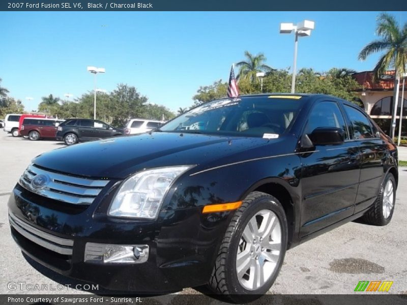 Black / Charcoal Black 2007 Ford Fusion SEL V6