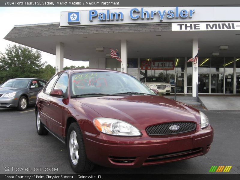 Merlot Metallic / Medium Parchment 2004 Ford Taurus SE Sedan