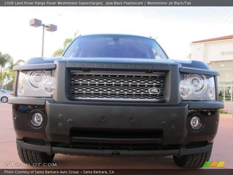 Java Black Pearlescent / Westminster Jet Black/Tan 2008 Land Rover Range Rover Westminster Supercharged