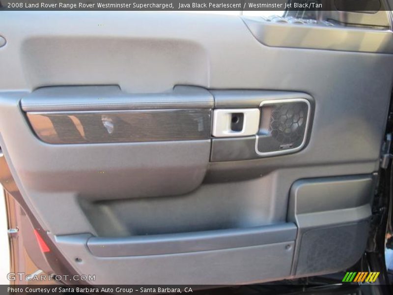 Java Black Pearlescent / Westminster Jet Black/Tan 2008 Land Rover Range Rover Westminster Supercharged