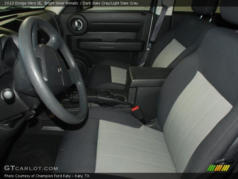 Bright Silver Metallic / Dark Slate Gray/Light Slate Gray 2010 Dodge Nitro SE