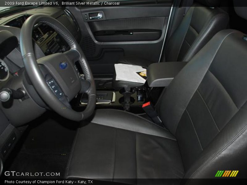 Brilliant Silver Metallic / Charcoal 2009 Ford Escape Limited V6