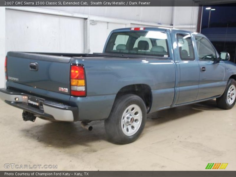 Stealth Gray Metallic / Dark Pewter 2007 GMC Sierra 1500 Classic SL Extended Cab