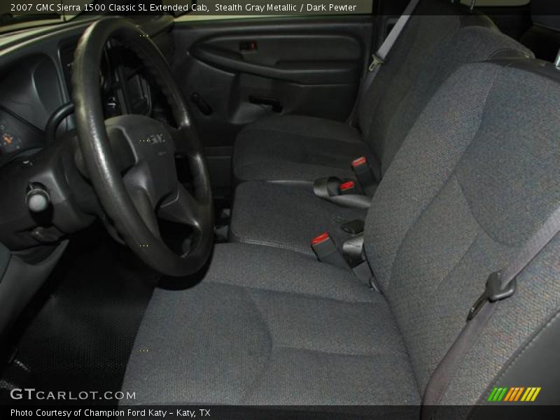 Stealth Gray Metallic / Dark Pewter 2007 GMC Sierra 1500 Classic SL Extended Cab