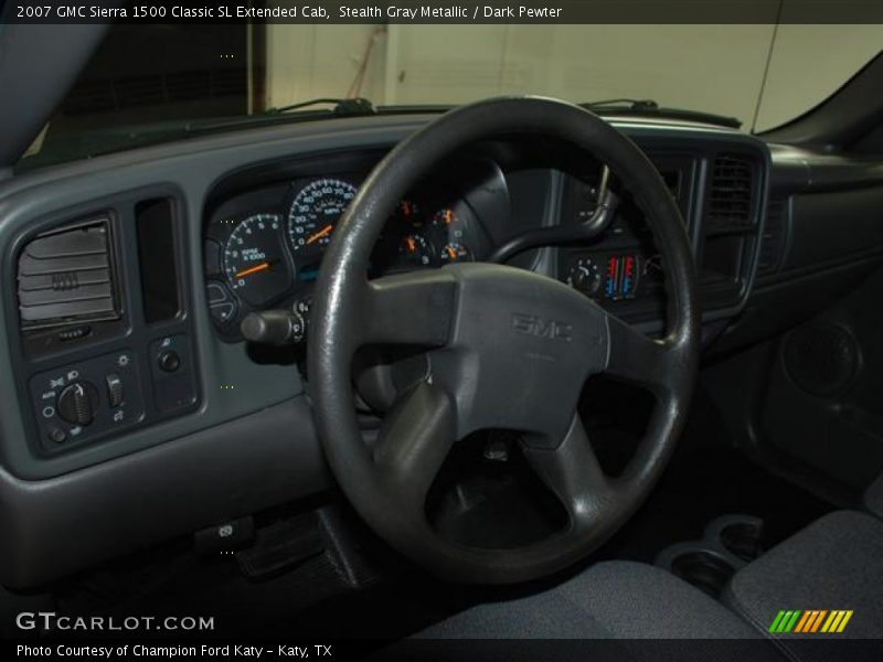Stealth Gray Metallic / Dark Pewter 2007 GMC Sierra 1500 Classic SL Extended Cab