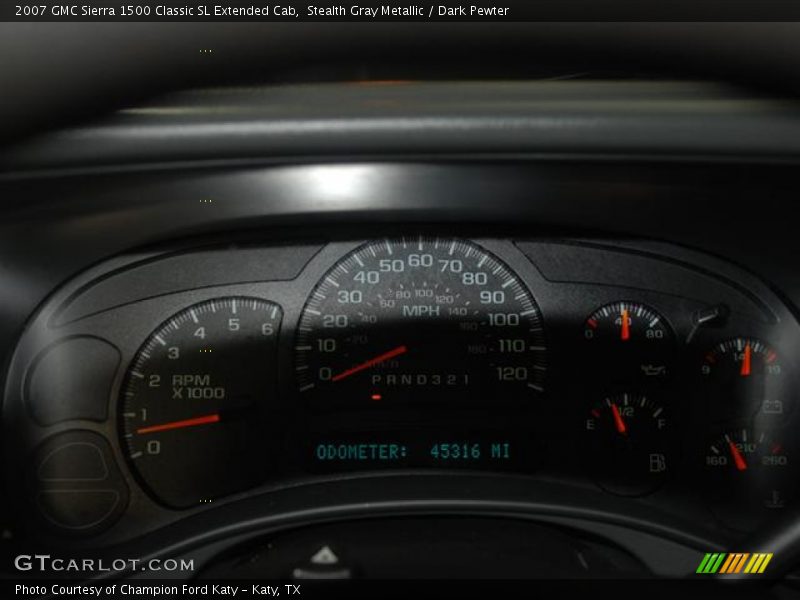 Stealth Gray Metallic / Dark Pewter 2007 GMC Sierra 1500 Classic SL Extended Cab